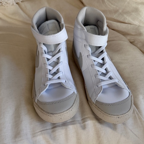 Nike White and Tan High-Top Sneakers - Picture 4 of 6